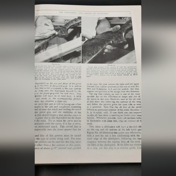 Checkering and Carving of Gunstocks by Monty Kennedy Vintage Hardcover Book - Picture 4 of 9